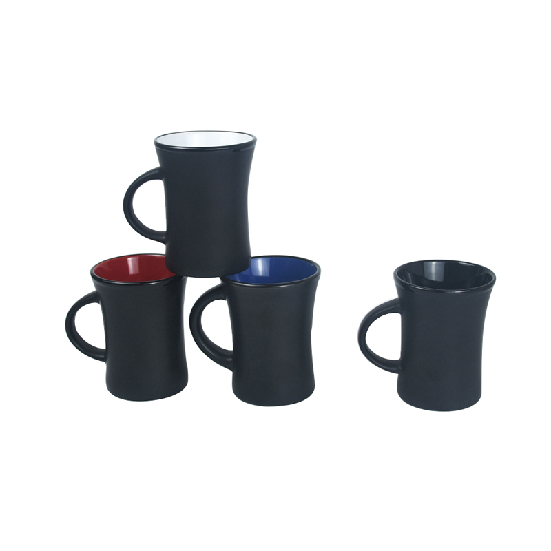 Ceramic and Solid Color  Bugle Shape Mug with Customized